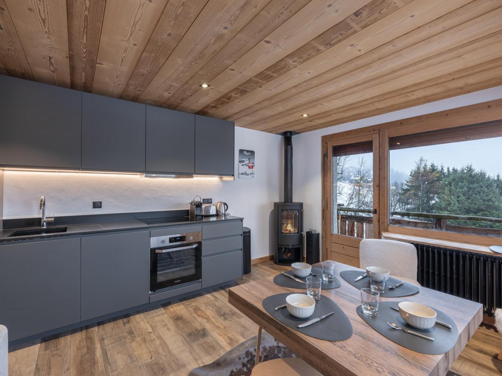 Chalet " Jeane " Proche Centre Megeve Bagian luar foto